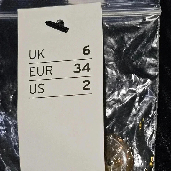 Top Shop Womens Ribbed High Rised Cuffed Hem Straight Pants SZ 2 - Picture 12 of 12